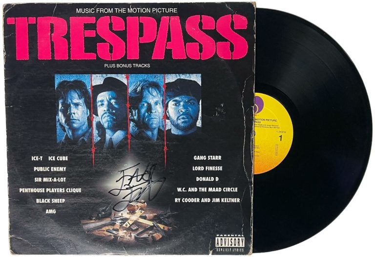 Fat Joe signed 1992 Motion Picture Trespass Album/LP – JSA #JJ96513