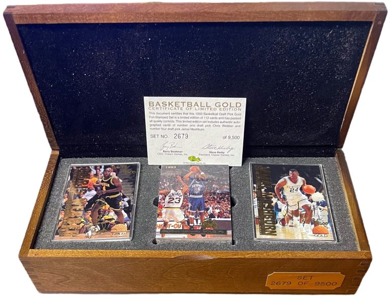 1993 Classic Games Draft Pick Basketball Gold Factory Set  /9,500/Mashburn/Weber