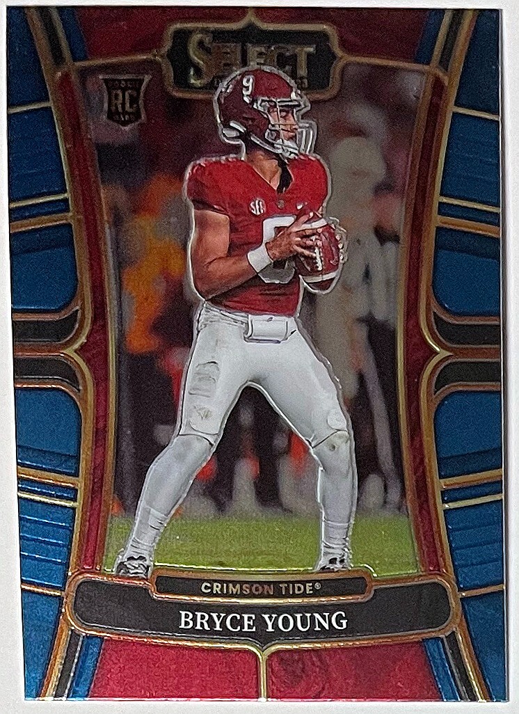 Bryce Young 2023 Panini Select Draft Picks Rookie Card (RC) #1 Alabama/Panthers