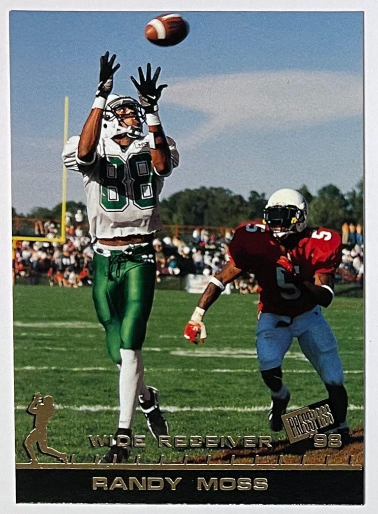 Randy Moss 1998 Press Pass Rookie Card (RC) #5 (Marshall/Patriots/Vikings)