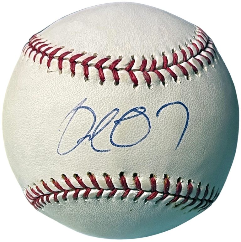 Delmon Young signed Official Rawlings Major League Baseball- COA- Tampa Bay Rays