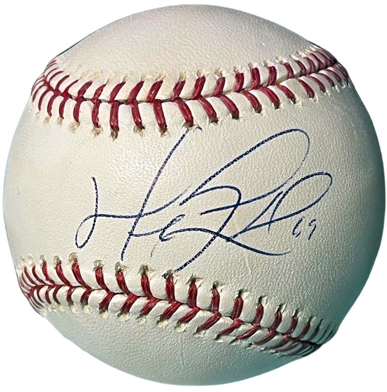 Manny Ramirez signed Official Rawlings Major League Baseball imperfect- Beckett