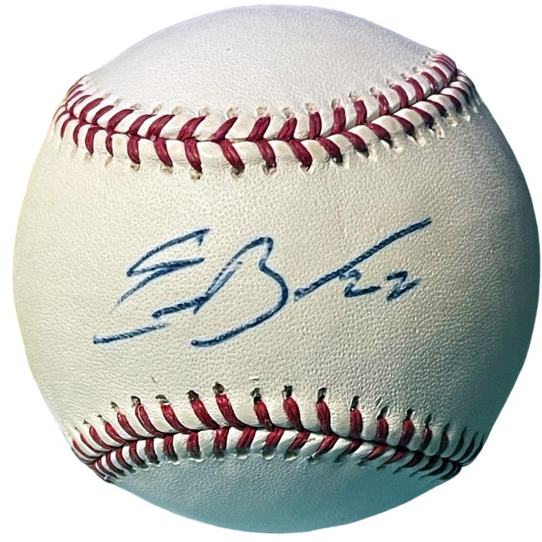 Eric Byrnes signed Official Rawlings Major League Baseball #22- COA- Oakland A's