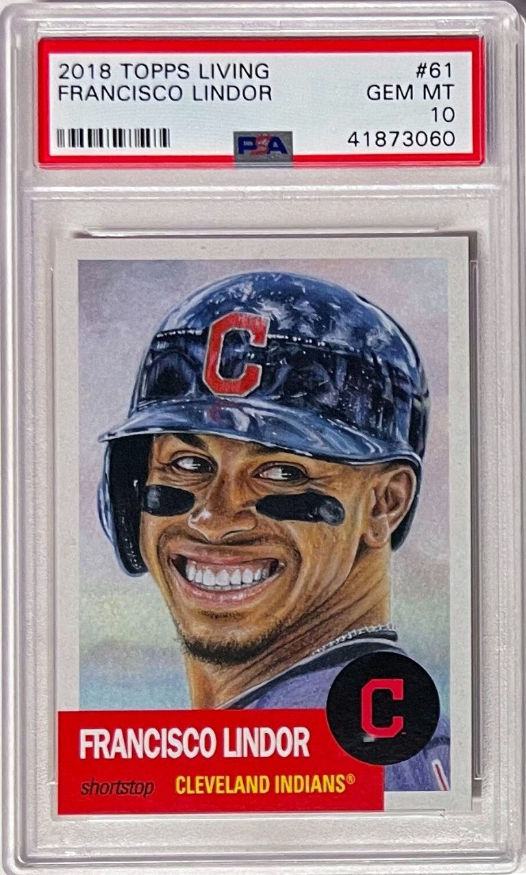 Francisco Lindor 2018 Topps Living Baseball Card #61- PSA Graded 10 Gem Mint