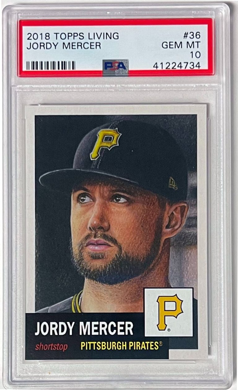 Jordy Mercer 2018 Topps Living Baseball Card #36- PSA Graded 10 Gem Mint