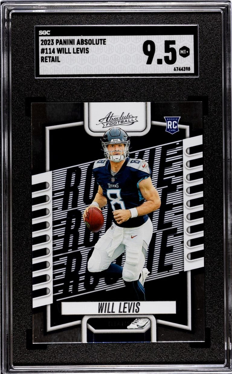 Will Levis 2023 Panini Absolute Retail Rookie Card (RC) #114-SGC Graded 9.5 Mint