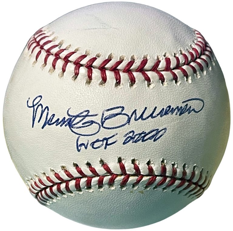Marty Brennaman signed Official Rawlings MLB Baseball HOF 2000-COA Voice of Reds