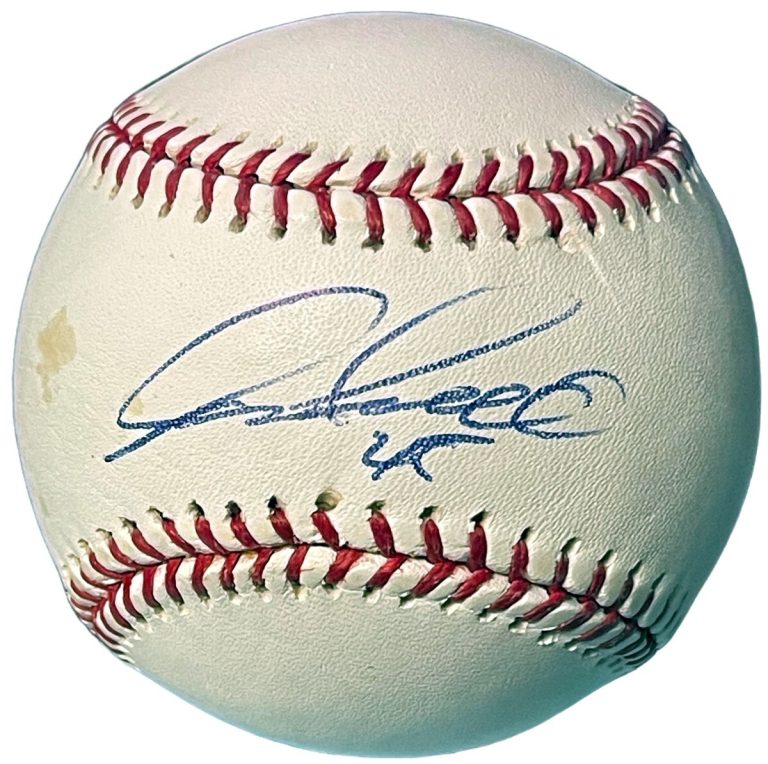 Ian Snell signed Official Rawlings Major League Baseball #45 tone spots- COA