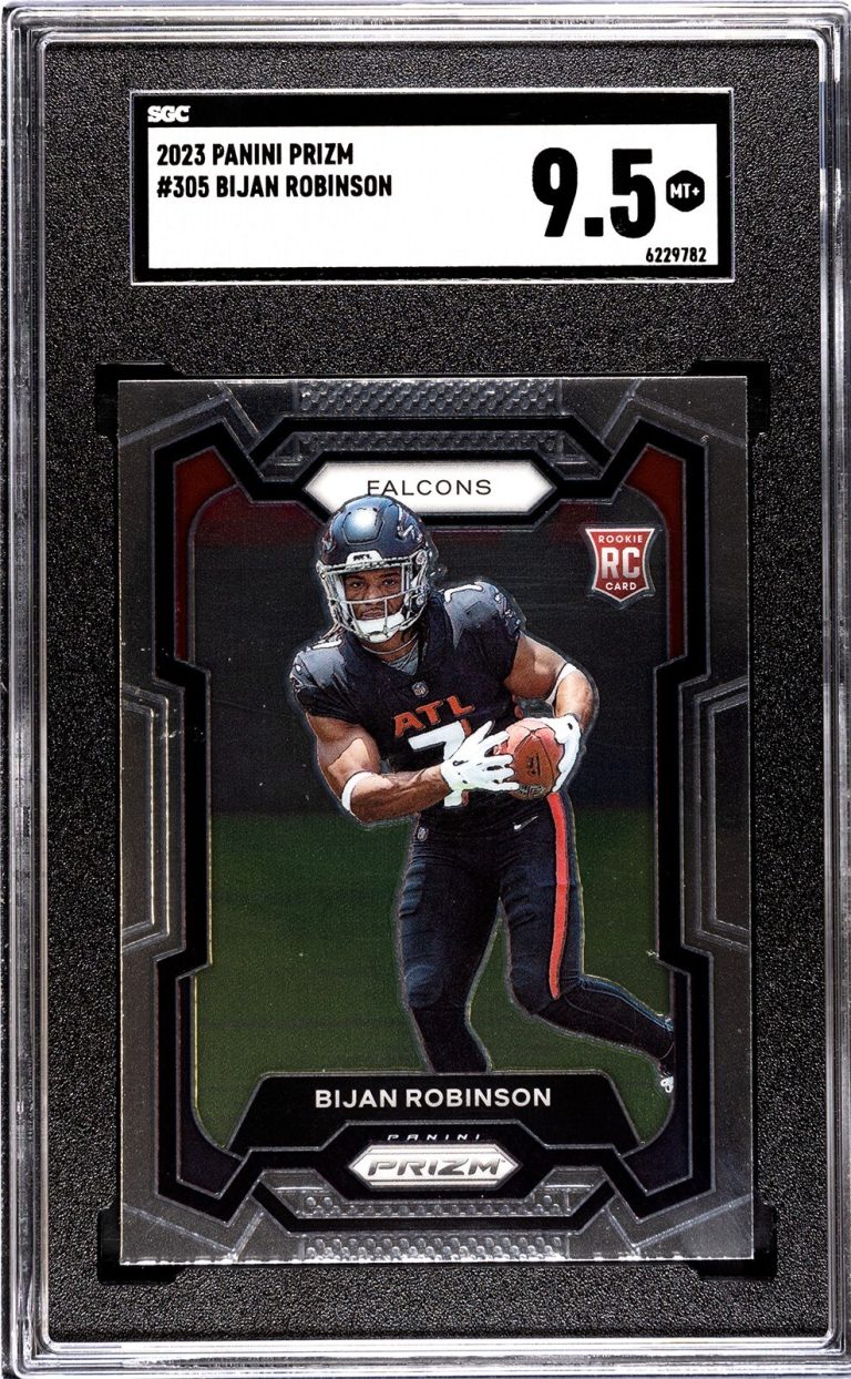 Bijan Robinson 2023 Panini Prizm Rookie (RC) #305 Falcons - SGC Graded 9.5 Mint+