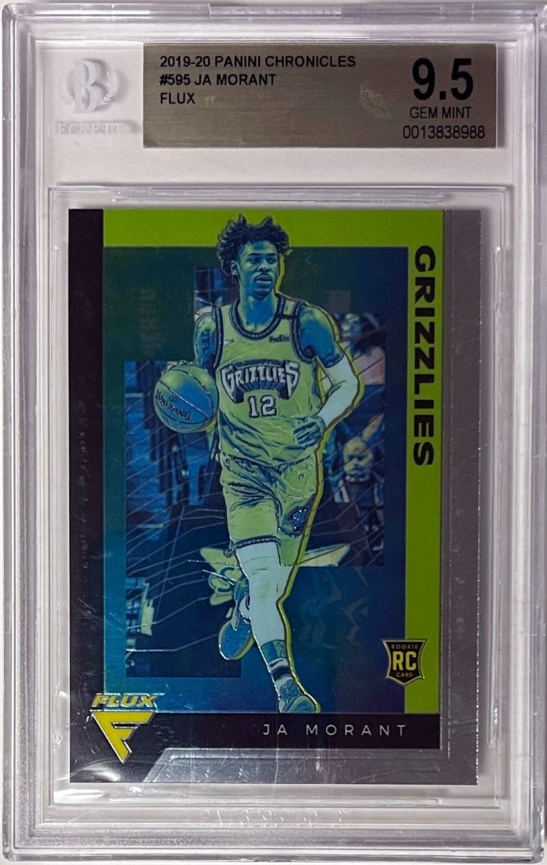 Ja Morant 2019-20 Panini Chronicles Flux Card RC 595 - BGS Graded 9.5 Gem Mint