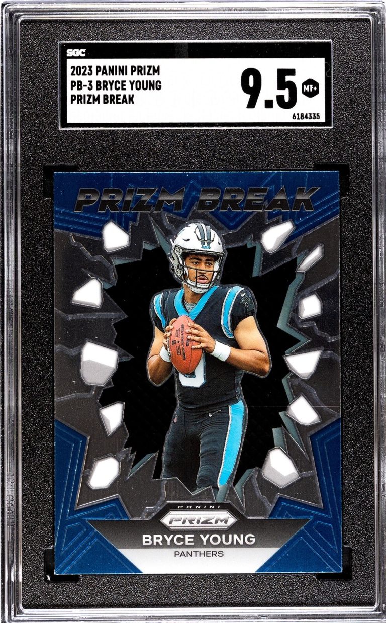 Bryce Young 2023 Panini Prizm Break Rookie Card (RC) #PB-3- SGC Graded 9.5 Mint+