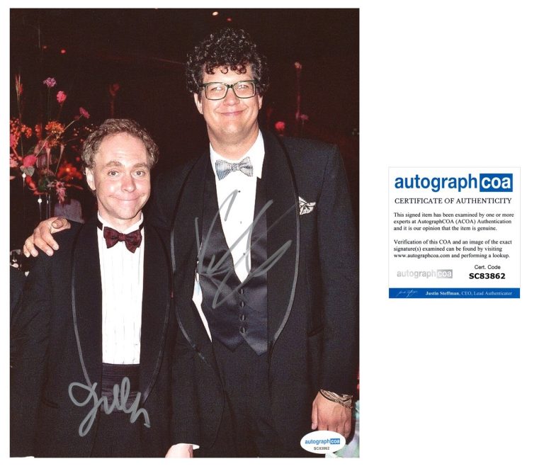 Penn & Teller Signed 8x10 Photo ACOA Magicians Entertainers