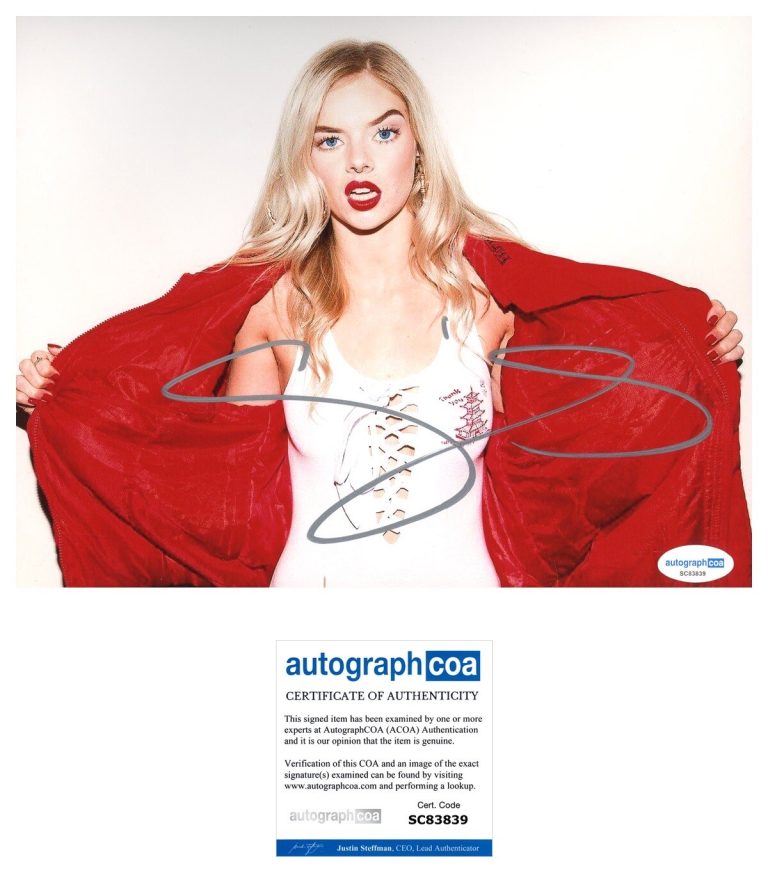 Samara Weaving ‘Scream’ Signed Sexy Actress 8x10 Photo ‘Laura’ ACOA
