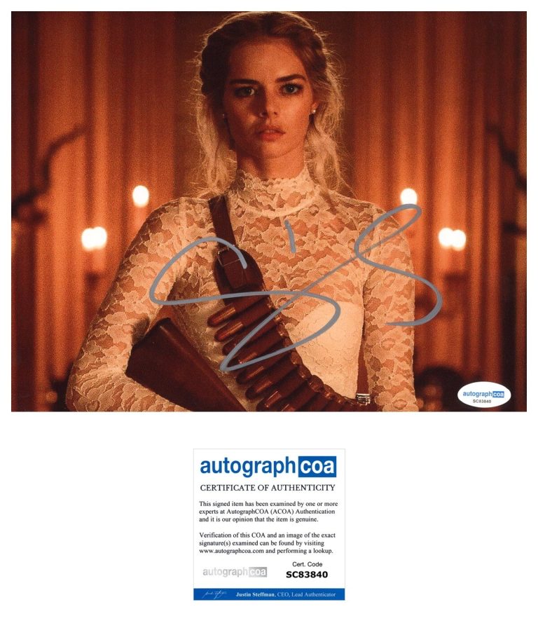 Samara Weaving ‘Ready Or Not’ Signed Sexy Actress 8x10 Photo ‘Grace’ ACOA