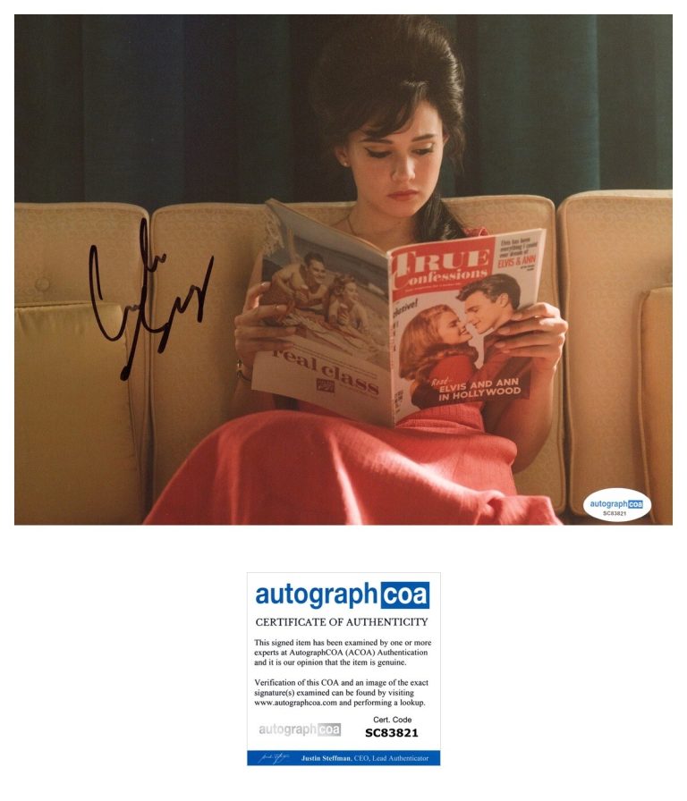 Cailee Spaeny ‘Priscilla’ Actress Signed 8x10 Photo ACOA COA PROOF