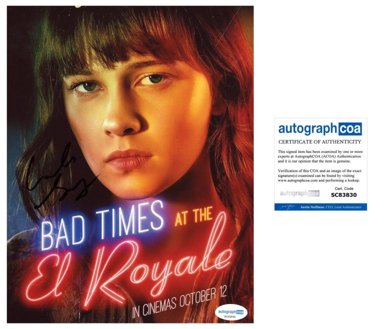 Cailee Spaeny ‘Bad Times At The El Royale’ Signed 8x10 Photo ‘Rose’ ACOA PROOF