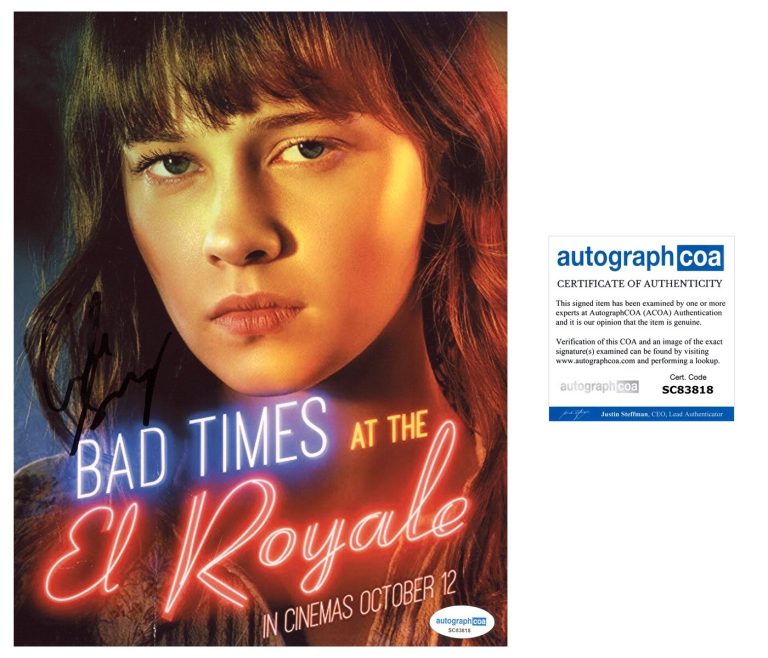 Cailee Spaeny ‘Bad Times At The El Royale’ Signed 8x10 Photo ‘Rose’ ACOA PROOF