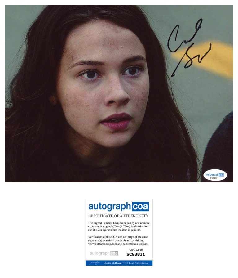 Cailee Spaeny ‘Pacific Rim: Uprising’ Signed 8x10 Photo ‘Amara’ ACOA PROOF