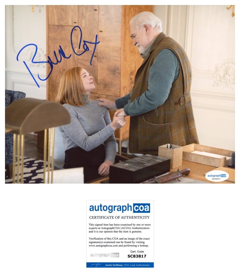 Brian Cox ‘Succession’ Signed 8x10 Photo ‘Logan Roy’ ACOA HBO Show