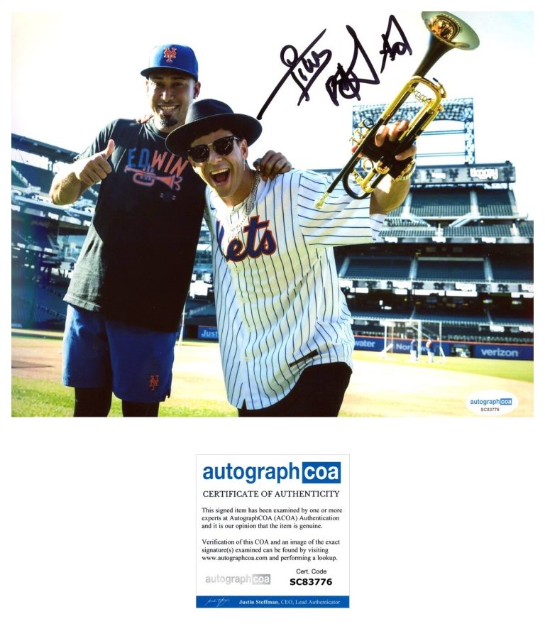 ‘Timmy Trumpet’ Signed 8x10 Photo NY Mets ACOA COA Musician