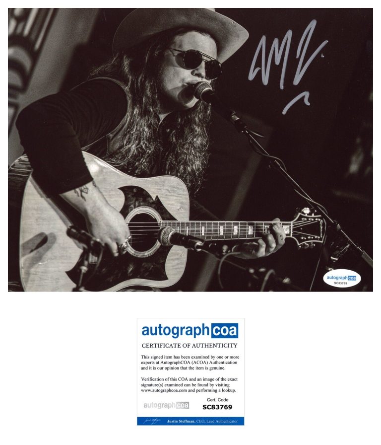 Marcus King ‘The Well’ Signed 8x10 Photo ‘The Marcus King Band’ ACOA