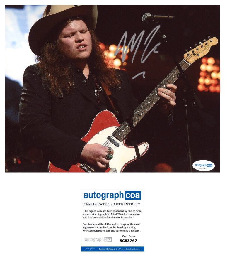 Marcus King ‘The Well’ Signed 8x10 Photo ‘The Marcus King Band’ ACOA