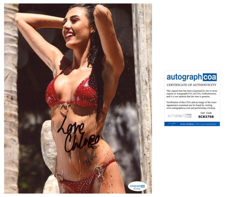Chloe Veitch ‘Too Hot To Handle’ Sexy Signed 8x10 Photo ACOA Netflix Reality TV