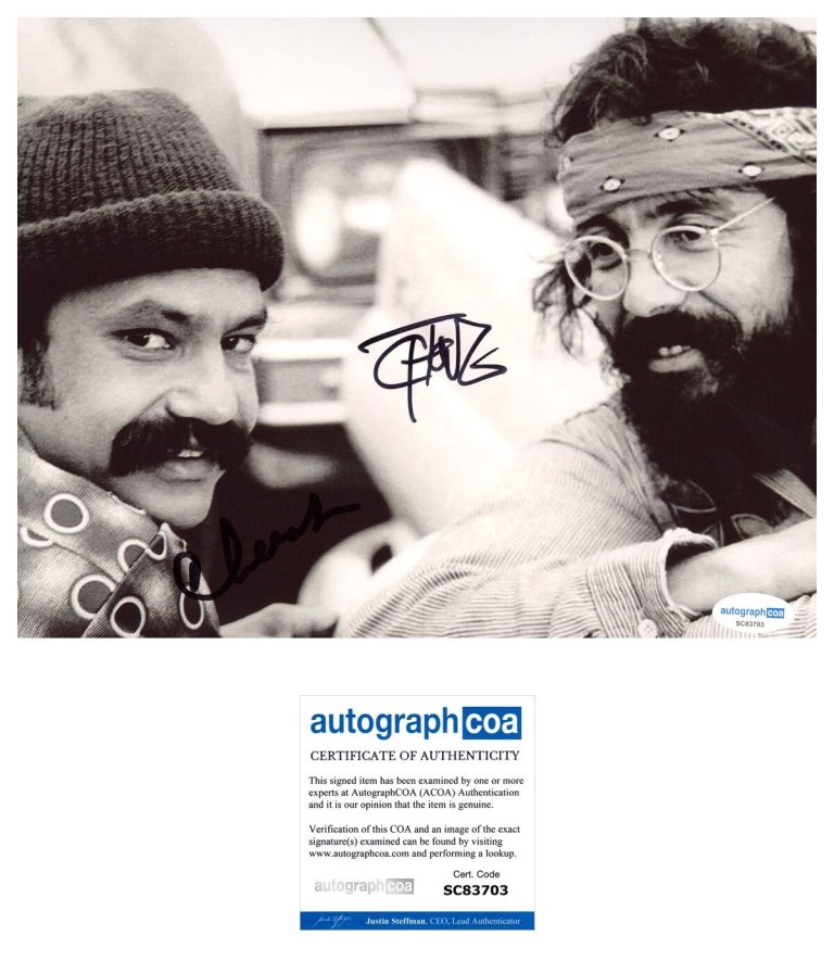 Cheech & Chong ‘Up In Smoke’ Signed 8x10 Photo ACOA And