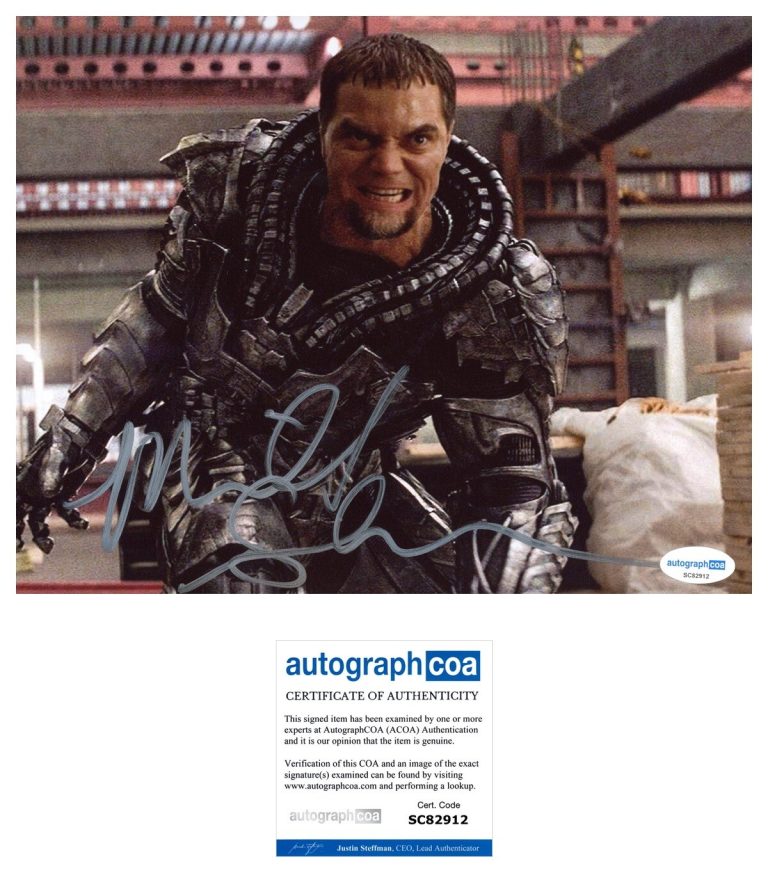 Michael Shannon ‘The Flash’ Signed 8x10 Photo ‘General Zod’ ACOA