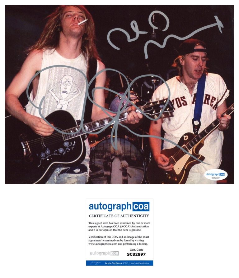 Dave Pirner & Dan Murphy ‘Soul Asylum’ Band Signed 8x10 Photo ACOA David