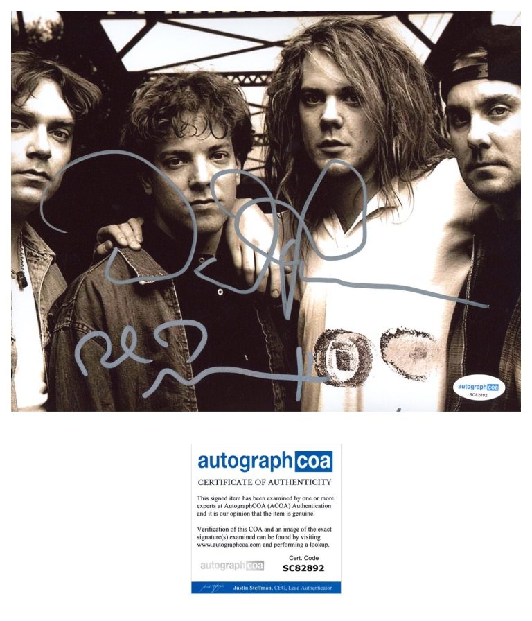 Dave Pirner & Dan Murphy ‘Soul Asylum’ Band Signed 8x10 Photo ACOA David