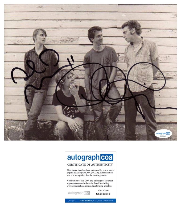 Dave Pirner & Dan Murphy ‘Soul Asylum’ Band Signed 8x10 Photo ACOA David