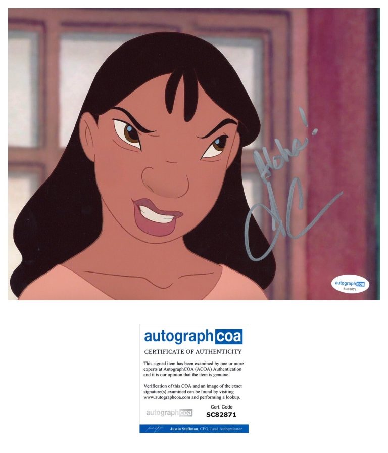 Tia Carrere ‘Lilo & Stitch’ Signed 8x10 Photo ‘Nani’ ACOA PROOF