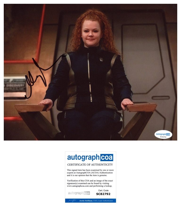 Mary Wiseman ‘Star Trek: Discovery’ Signed 'Sylvia Tilly' 8x10 Photo ACOA