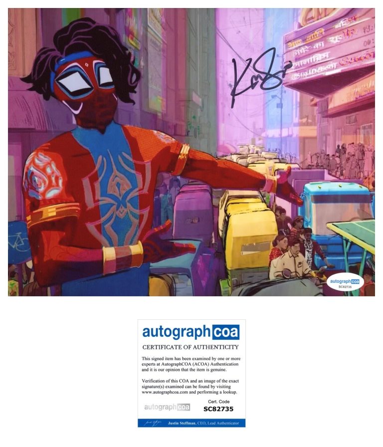 Karan Soni ‘Spider-Man Across The Spiderverse’ Signed 8x10 Photo ‘Pavitr’ ACOA