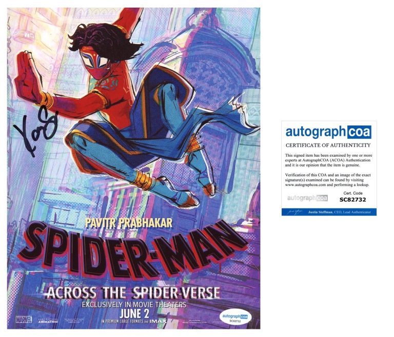 Karan Soni ‘Spider-Man Across The Spiderverse’ Signed 8x10 Photo ‘Pavitr’ ACOA
