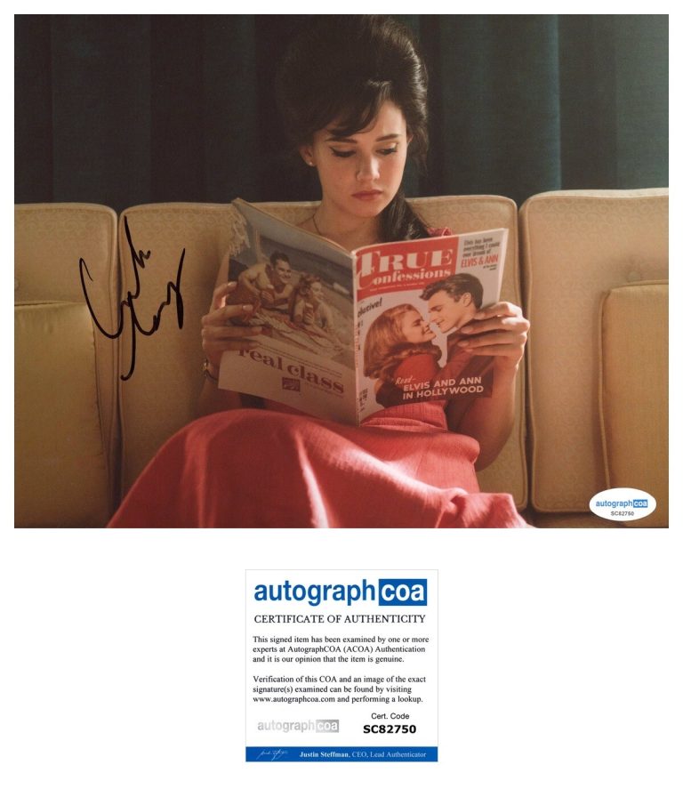 Cailee Spaeny ‘Priscilla’ Actress Signed 8x10 Photo ACOA COA PROOF