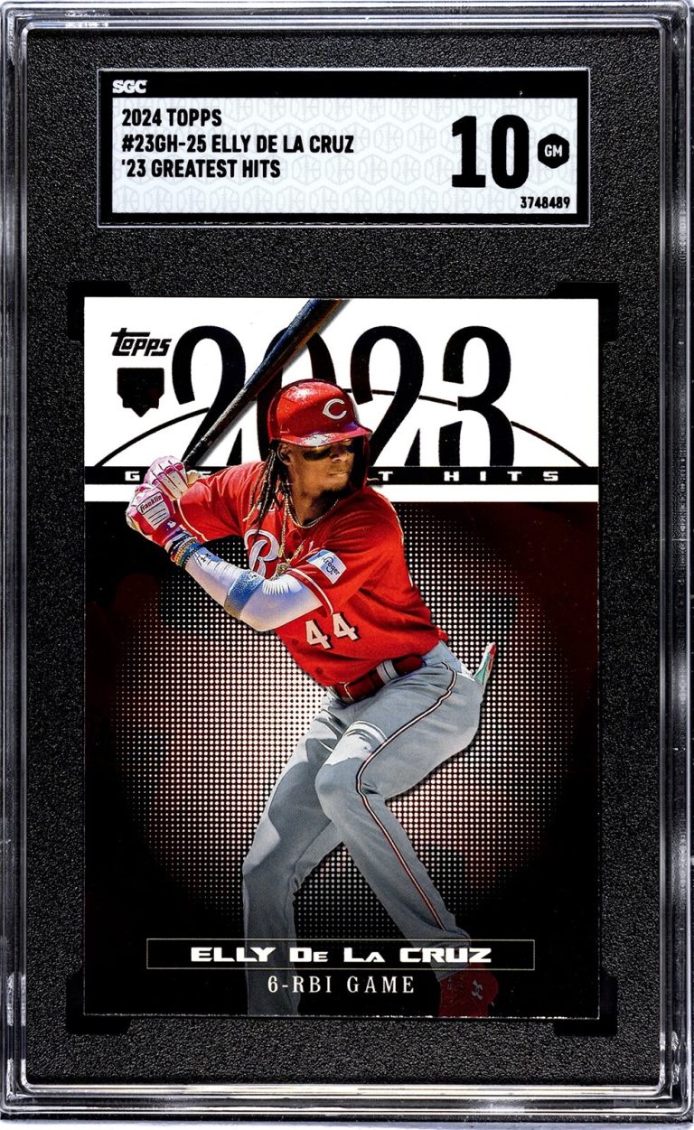 Elly De La Cruz 2024 Topps '23 Greatest Hits Rookie Card- SGC Graded 10 Gem Mint