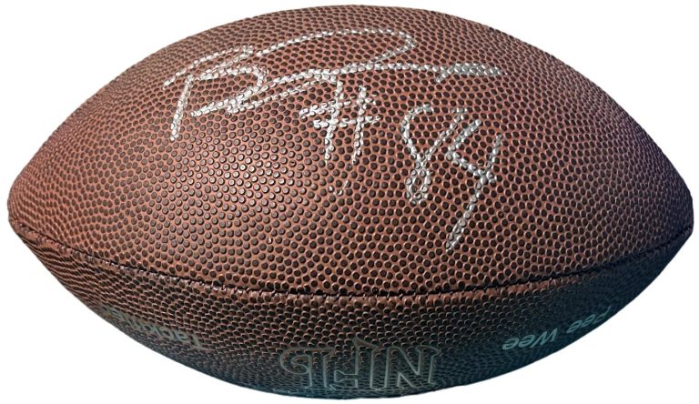 Ben Troupe signed Wilson Rep Tackified Pee-Wee Size Football #84- COA