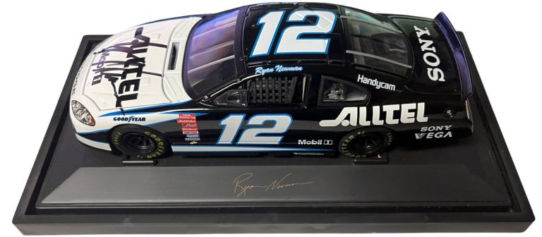 Ryan Newman signed 2003 #12 Alltel Dodge 1:24 Scale NASCAR Diecast w/ Base