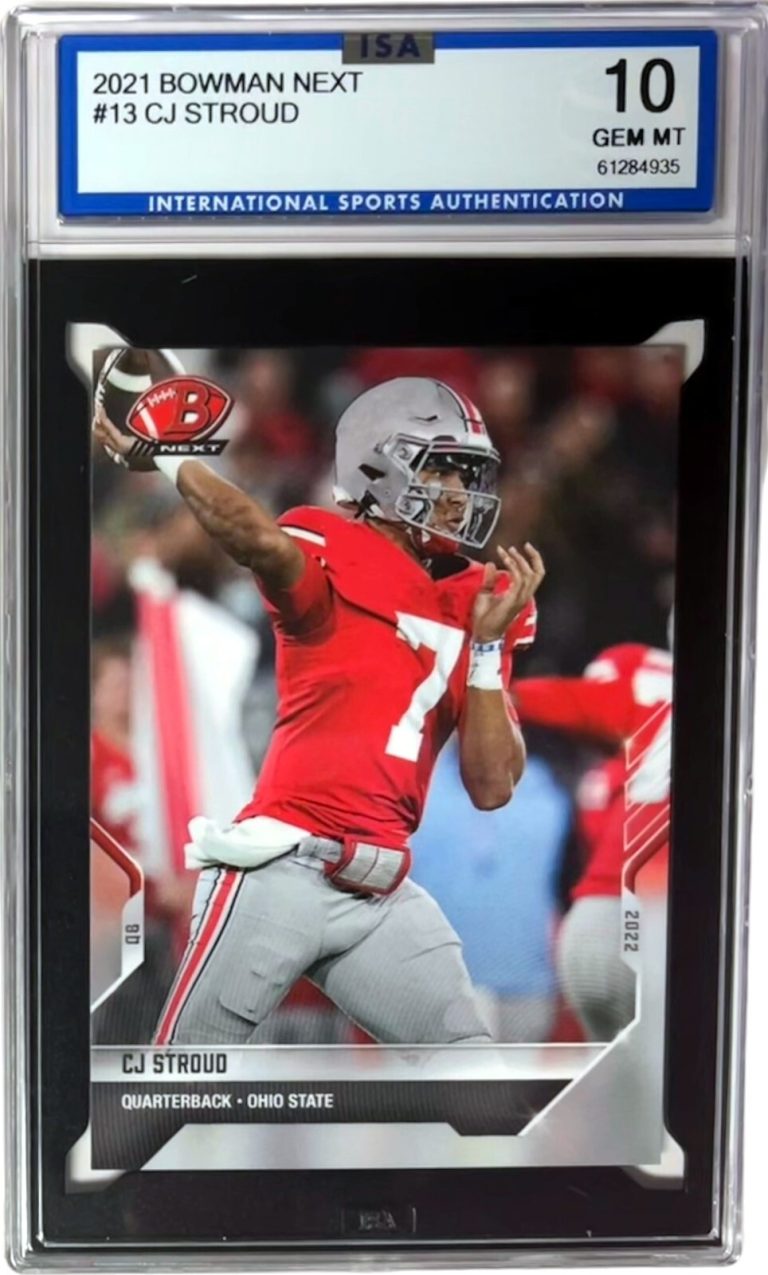 CJ/C.J. Stroud 2021 Bowman Next Rookie Card (RC) #13- ISA Graded 10 Gem Mint