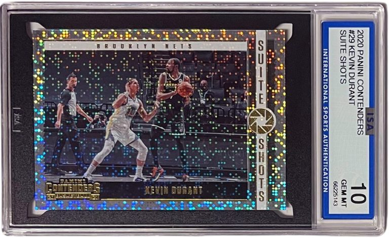 Kevin Durant 2020 Panini Contenders Suite Shots Card #29- ISA Graded 10 Gem Mint