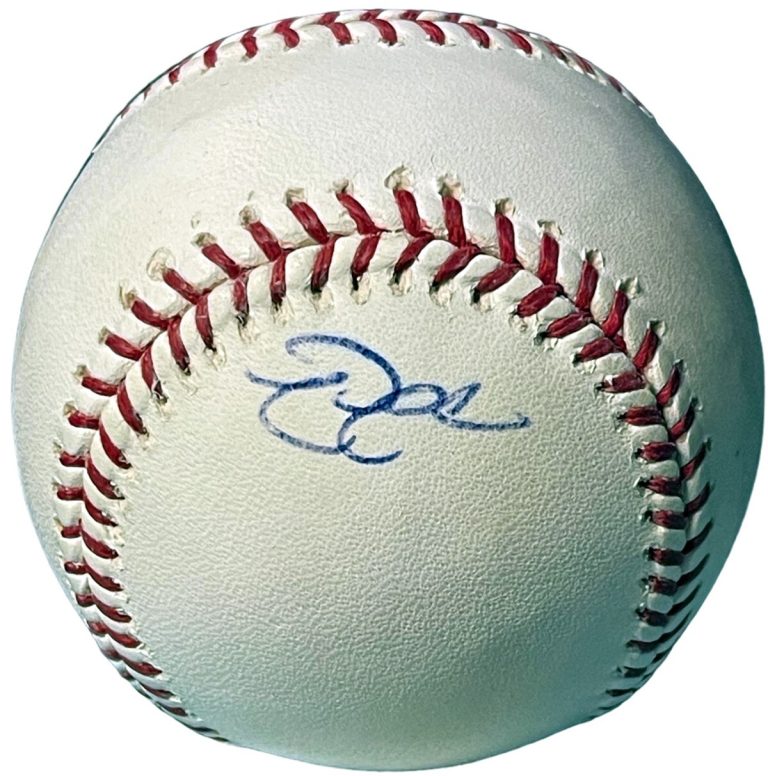 Nick Swisher signed Official Rawlings Major League Baseball toned- COA