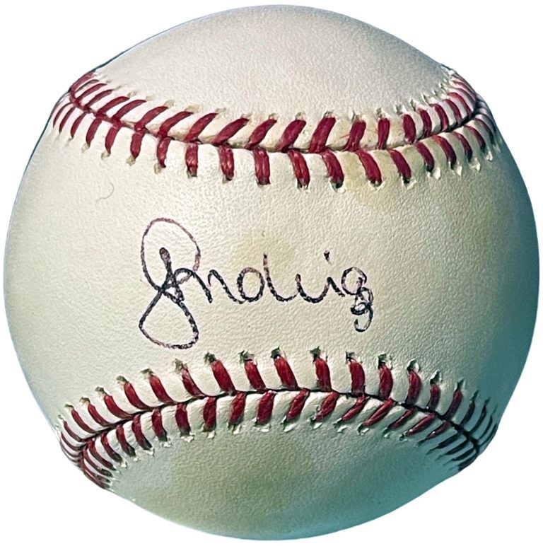 Jose Molina signed Official Rawlings Major League Baseball toned (2X WS Champ)