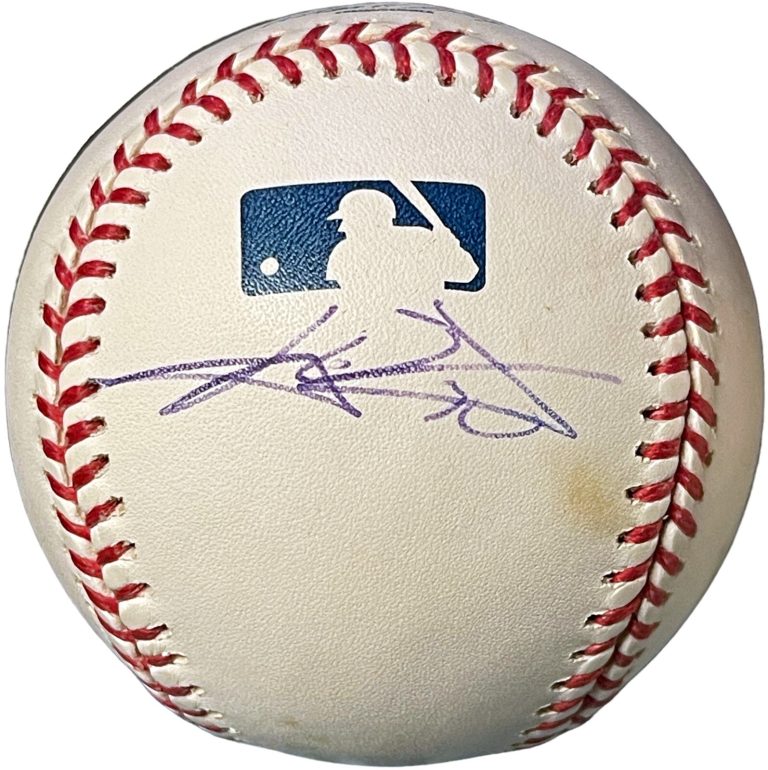CJ/C.J. Wilson signed Official Rawlings Major League Baseball tone spots- COA