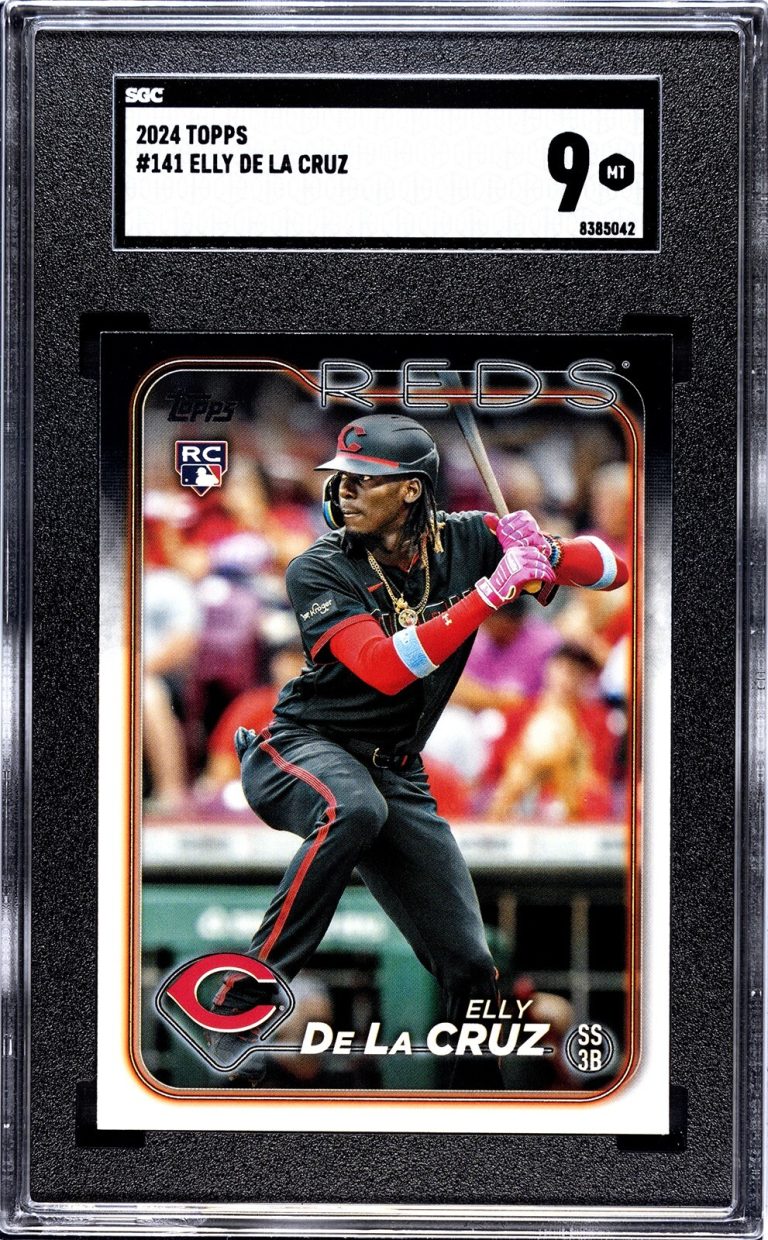 Elly De La Cruz 2024 Topps Rookie Card #141- SGC Graded 9 Mint (Cincinnati Reds)