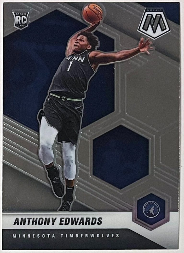 Anthony Edwards 2020-21 Panini Mosaic Rookie Card (RC) #201 (Timberwolves)
