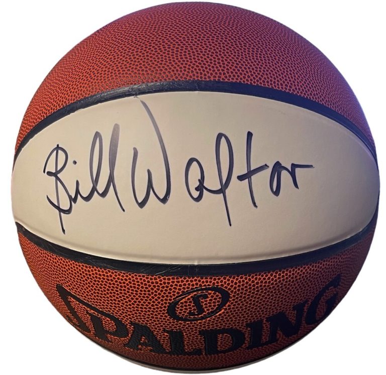 Bill Walton signed NBA Spalding White Panel Basketball- JSA Witnessed #WIT767671