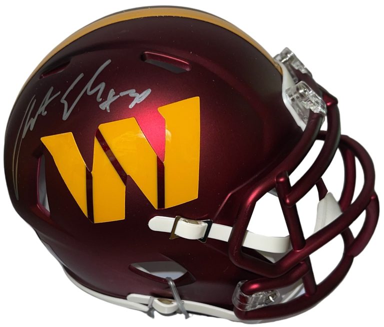 Austin Ekeler signed Washington Commanders Speed Mini NFL Football Helmet– BAS