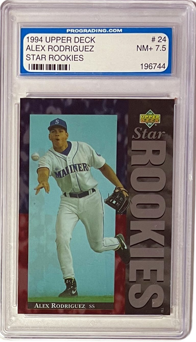 Alex Rodriguez 1994 Upper Deck Rookie Card (RC) #24- Pro Grading 7.5 NM+
